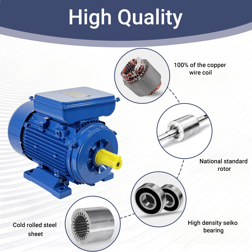 Efficient Durable Single-Phase Motor