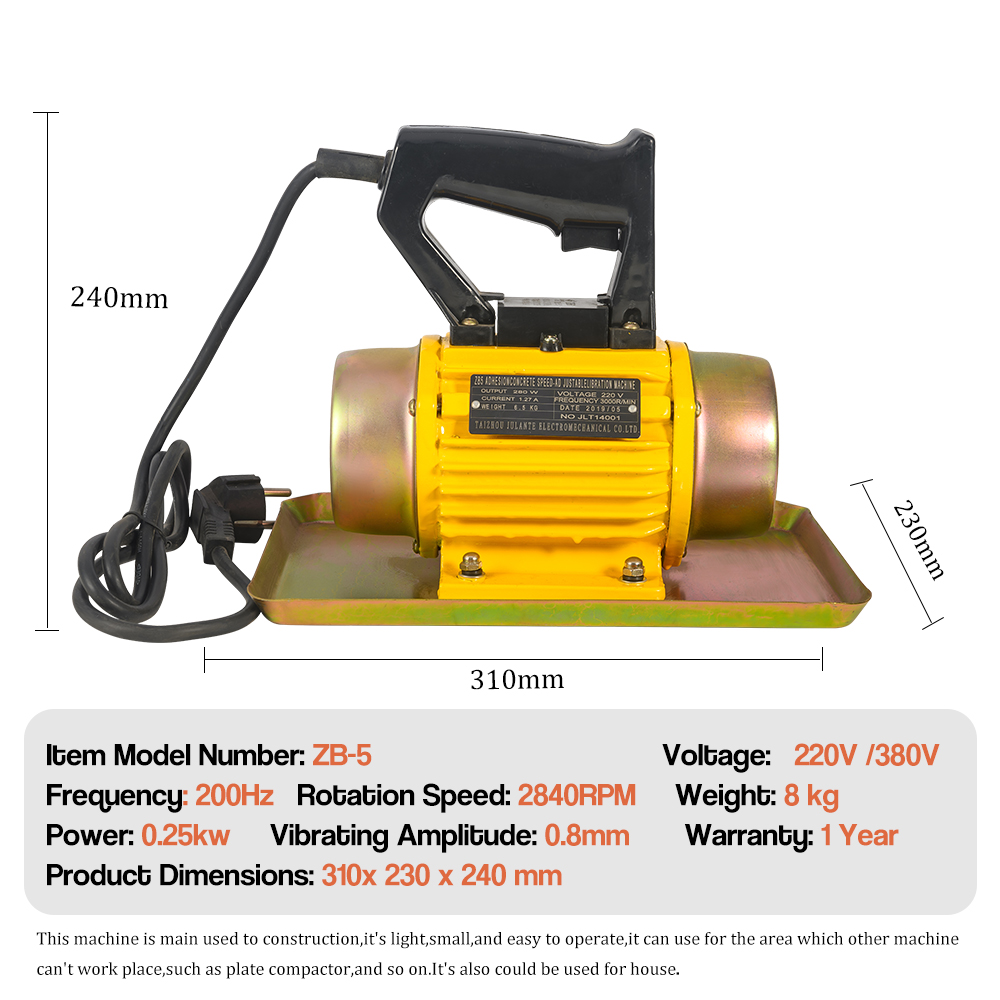 Adjustable-Speed External ZB-S Vibrator Motor