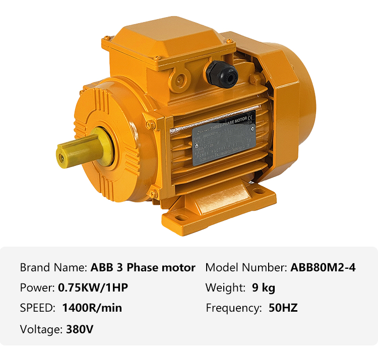 Reliable Industrial ABB Three-Phase Motor