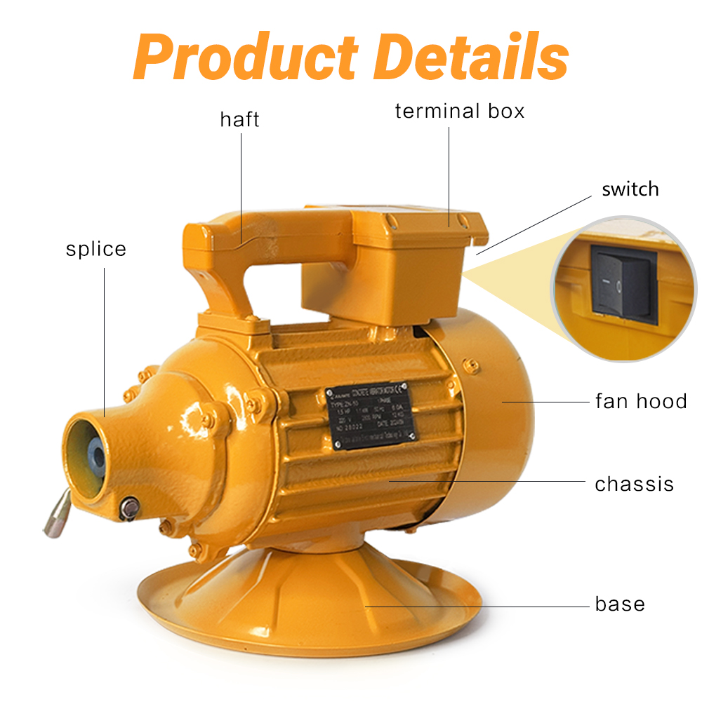 High-Strength Internal ZN-50 Vibrator Motor