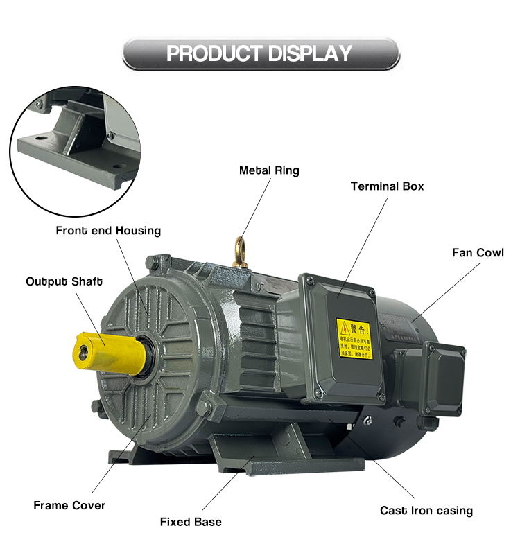 Industrial applications of the 4KW variable frequency motor