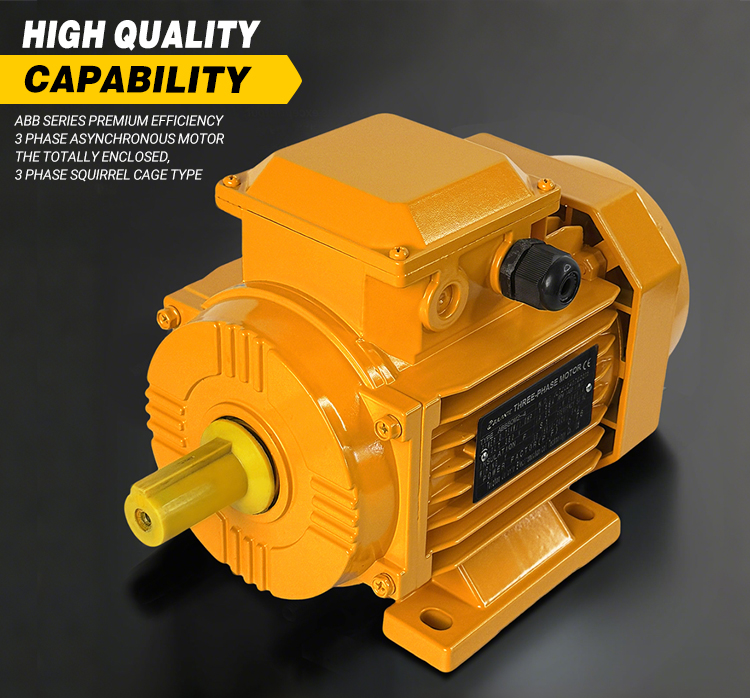 Reliable Industrial ABB Three-Phase Motor for Continuous Operation